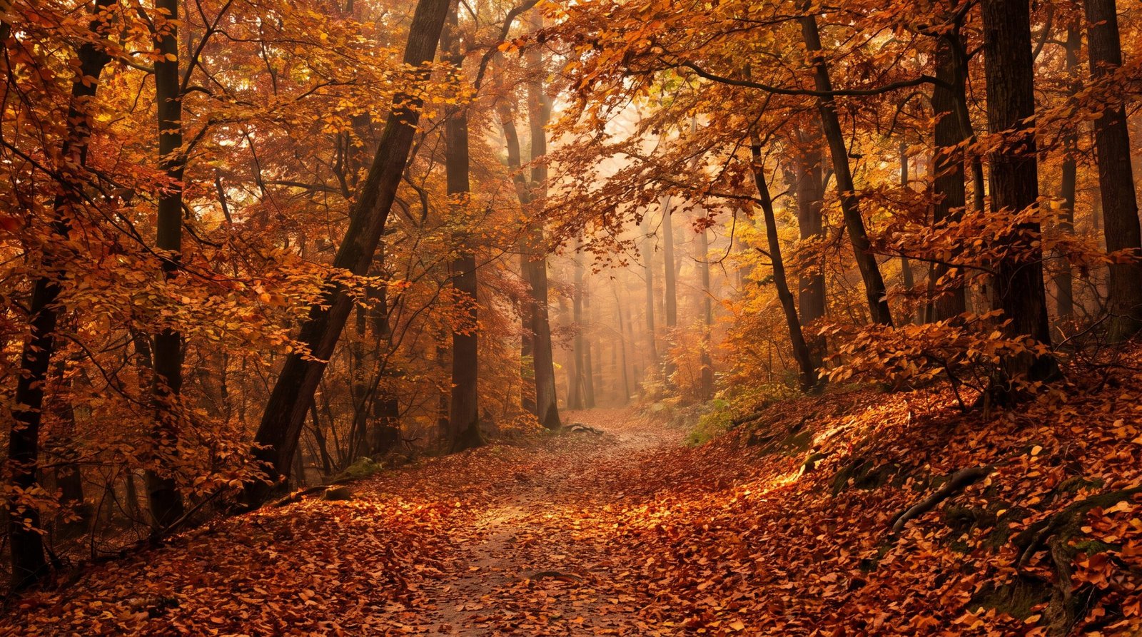 Autumn Ember Trail Wallpaper